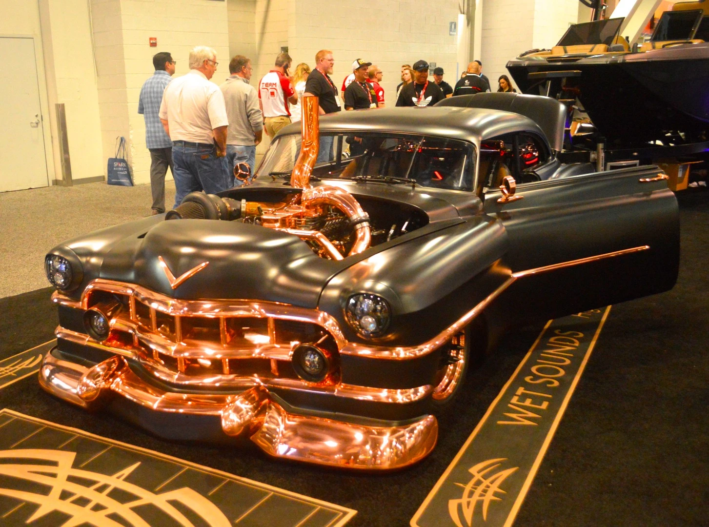 Wet Sounds Marine Audio show car towing boat