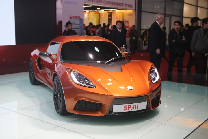 The Detroit Electric SP:01, publicly unveiled for the first time at the Shanghai Auto Show (Photo: Gizmag)