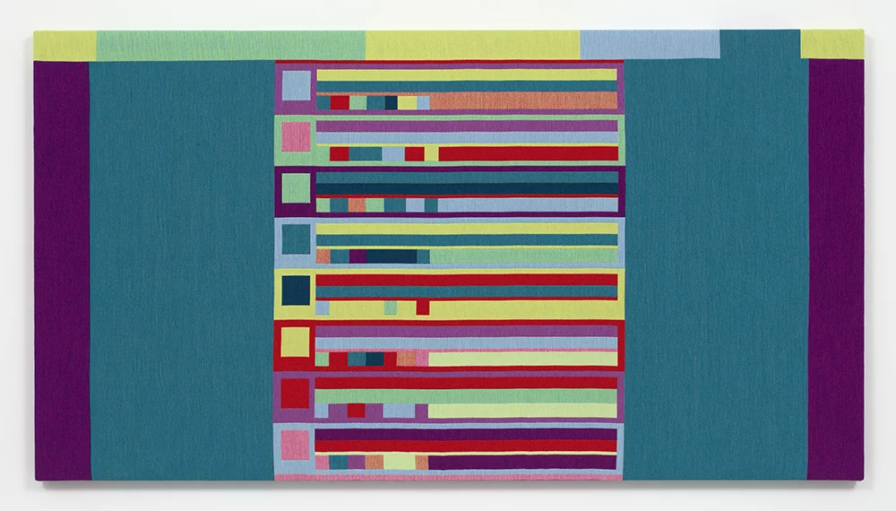 Rafaël Rozendaal’s Abstract Browsing exhibition started with the bare outline of a website and then turned it into a material tapestry