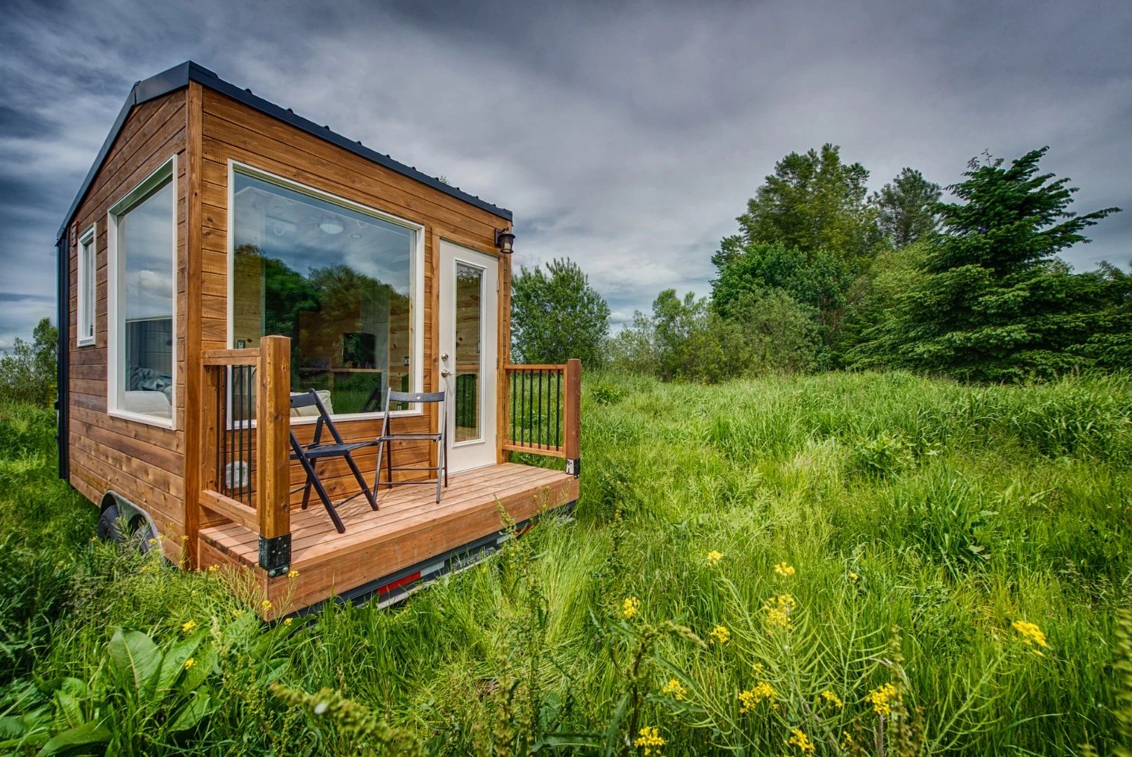 The Acorn has a small deck area