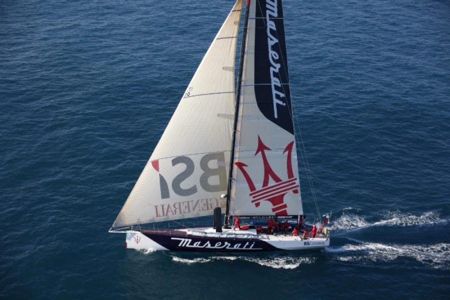 The Maserati VOR70 mono-hull racing yacht