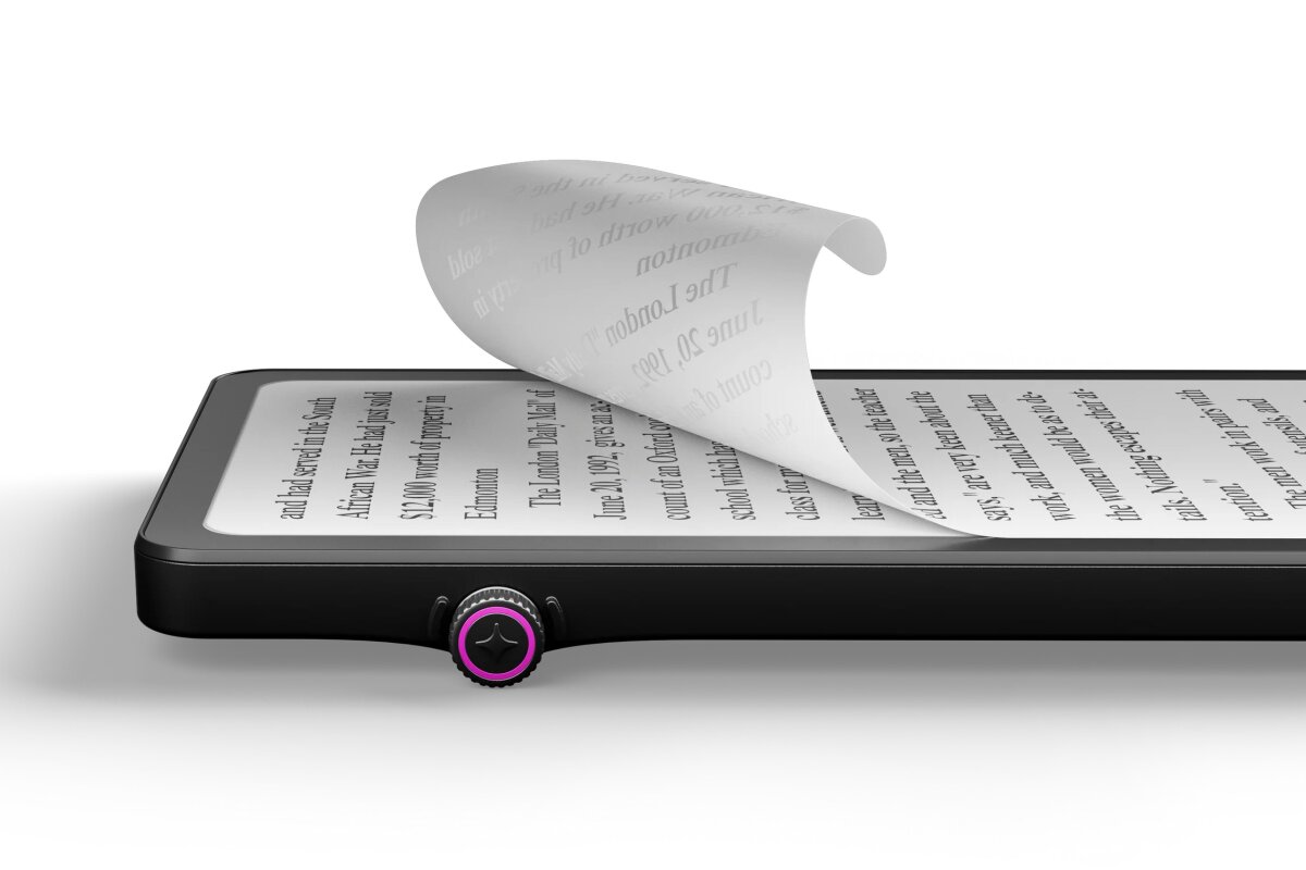 Spin this dial to scroll through your ebooks