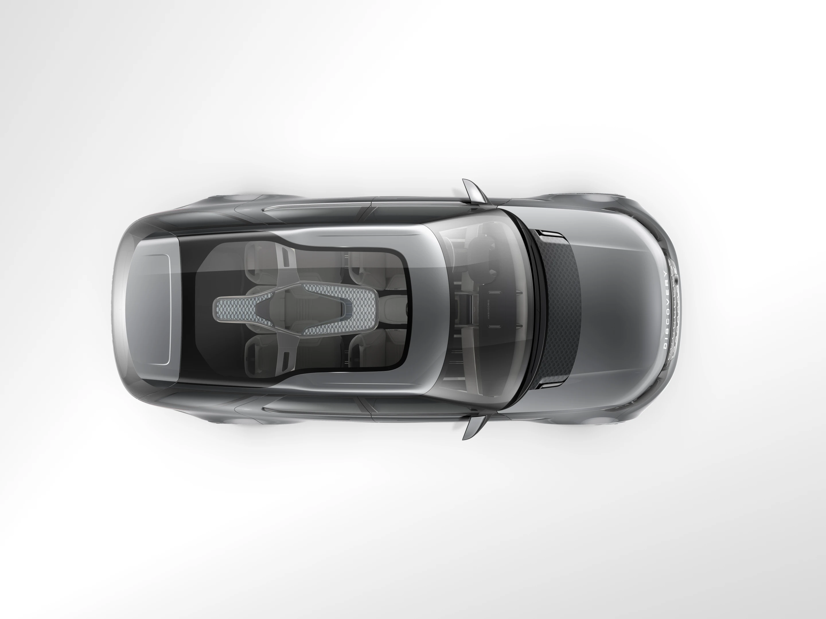 The Land Rover Discovery Vision concept showing the skylight