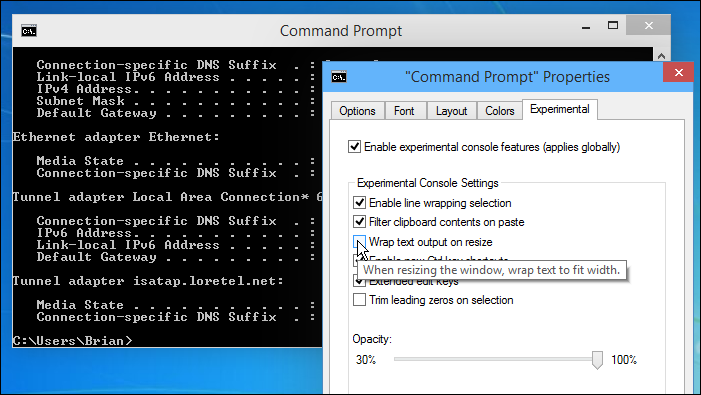 The Command Prompt finally supports keyboard shortcuts