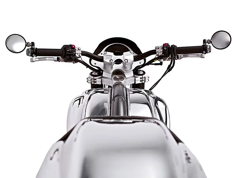 Arch Motorcycle Company's KRGT-1 - tank is split by the tube frame