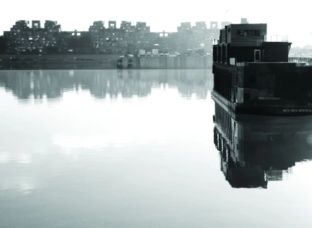 Currently named Bota Bota, the storied ship once operated as a ferryboat between Sorel and Berthier, Quebec during the 50's and 60's (Image by Sid Lee)