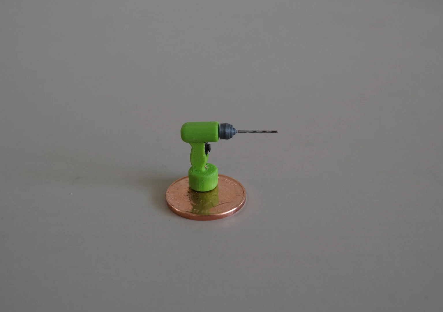 Earlier, Abernethy 3D-printed the world's tiniest power drill