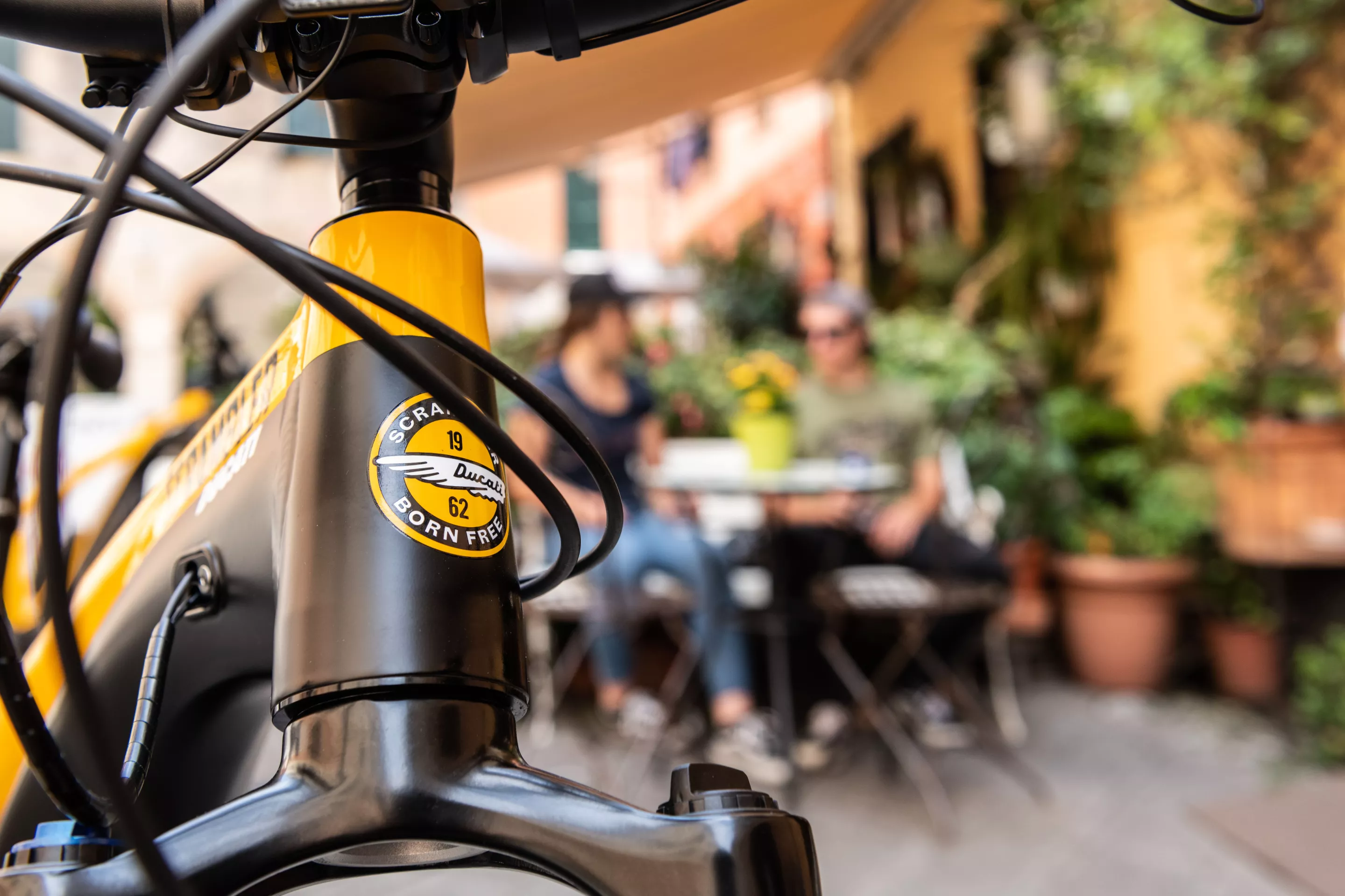 Cabling is routed through the frame for a cleaner look