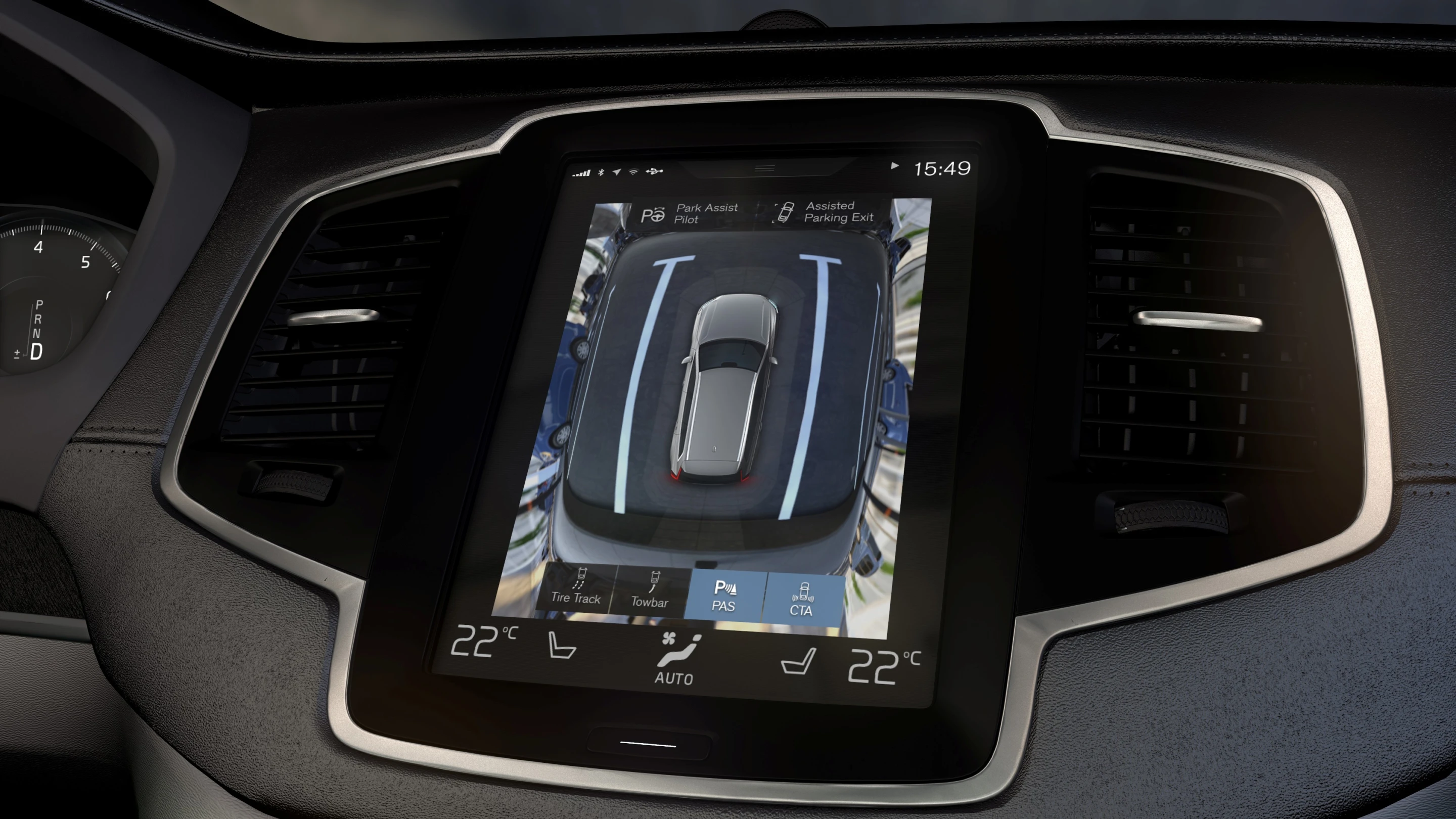 The XC90 can be optioned with a full suite of safety options