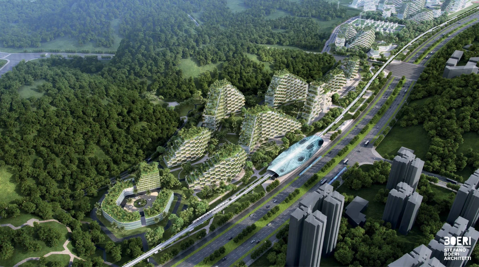 The Liuzhou Forest City will be constructed in the mountainous region of Liuzhou in Southern China