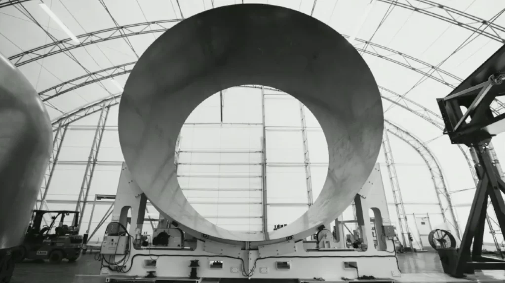 Cylinder section of SpaceX's BFR