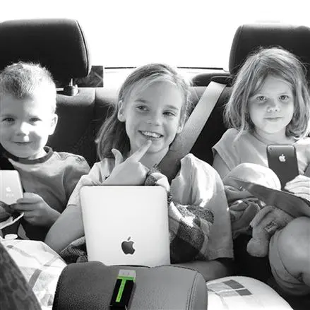 No need to worry about finding a Wi-Fi hotspot, AirStash creates its own so the kids in the back of the car can all watch different videos