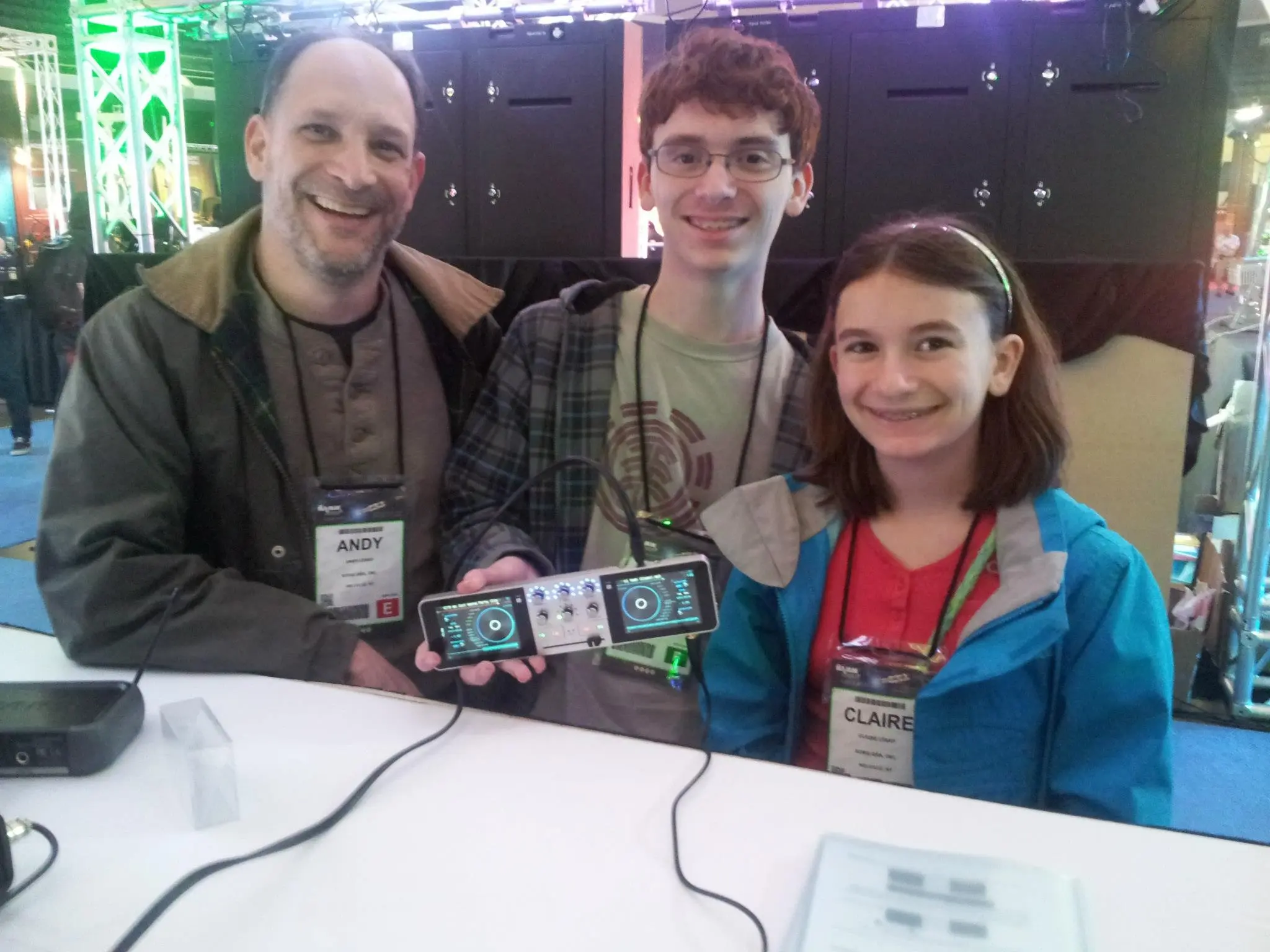 Budding DJs young and old spend some time with the PDJ at NAMM