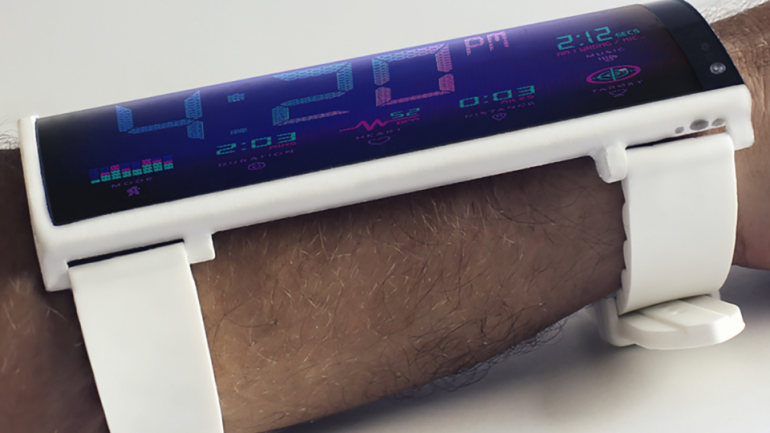 Portal slaps a 6-inch phablet made from flexible kevlar-reinforced polyurethane on your forearm