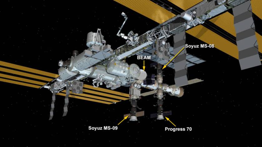 The leak was in the Soyuz MS-09 spacecraft