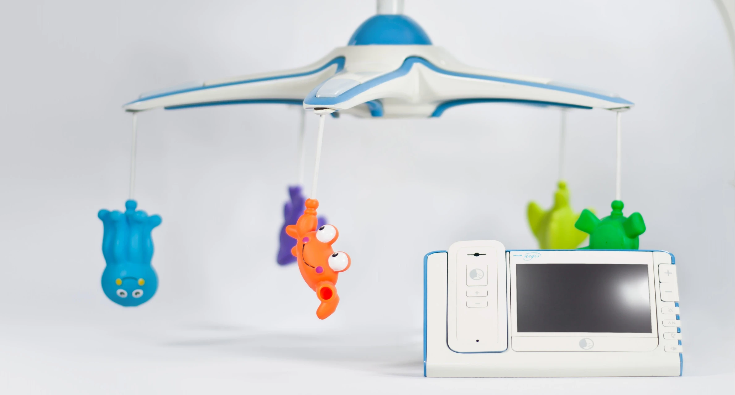 The cot mobile and baby monitor combines two devices most new parents will buy