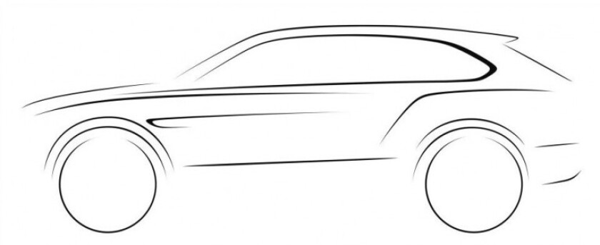 Bentley SUV sketch from July 2013