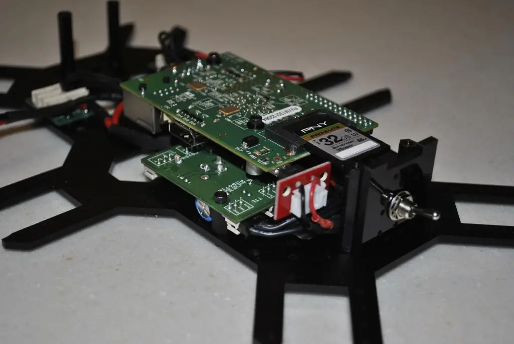 The Charlotte robot's Raspberry Pi computer