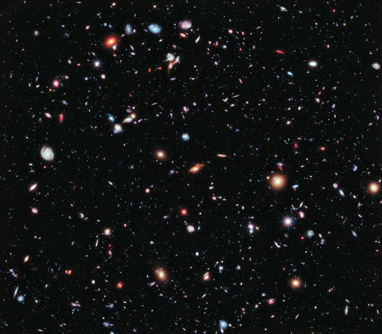 Astronomers have assembled a new, improved portrait of our deepest-ever view of the Universe (Image: NASA)