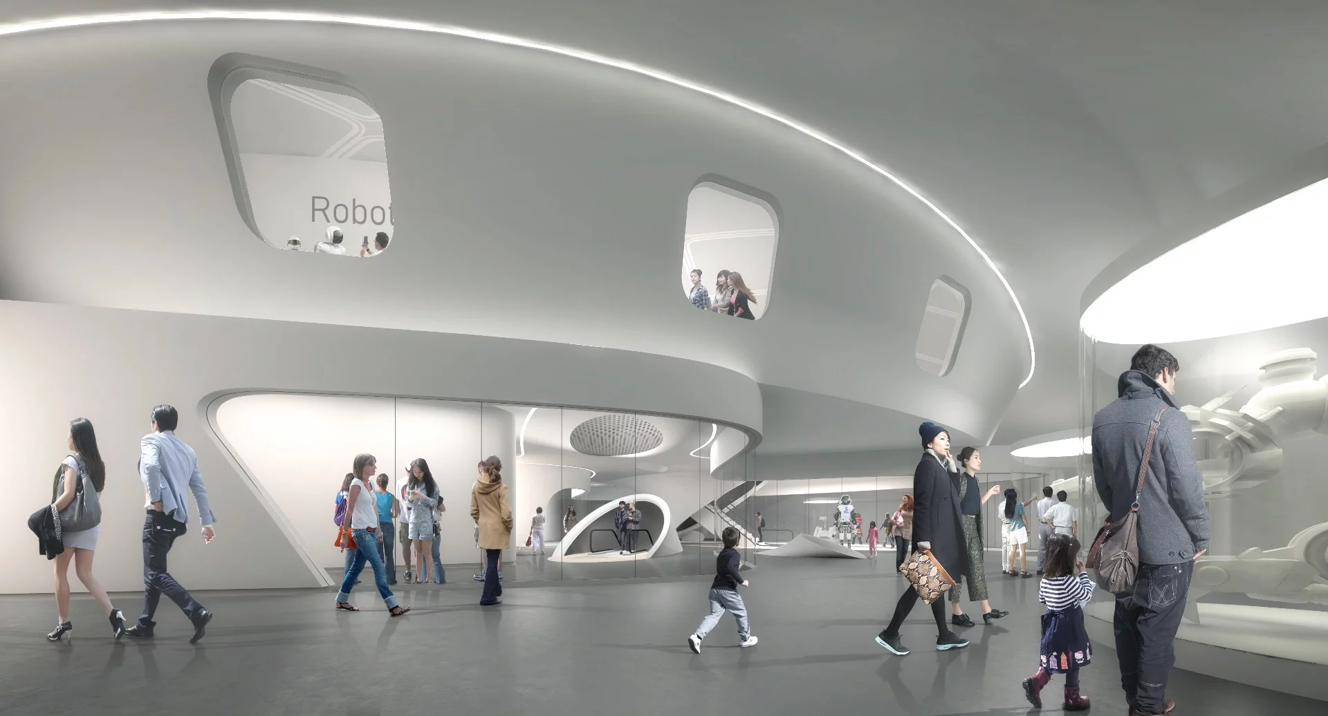 The Robot Science Museum's interior will host exhibits that include virtual reality and hologram technology