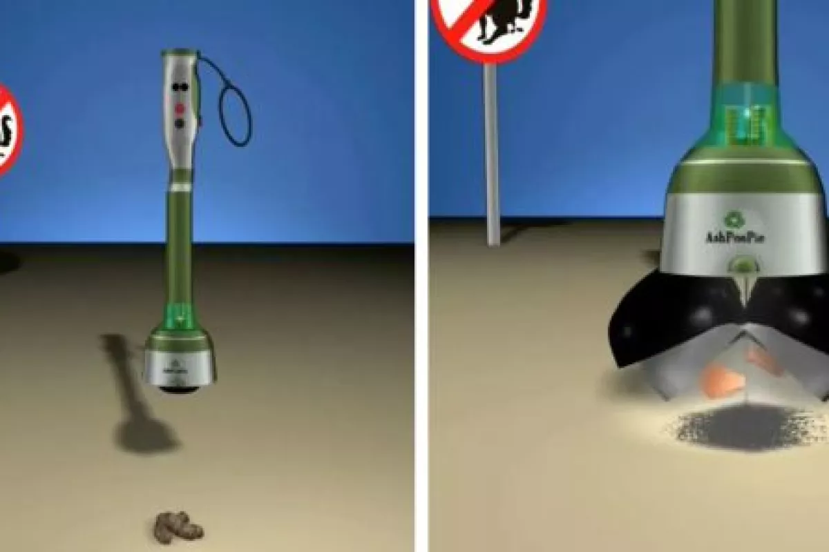 AshPoopie dog poop disposal system