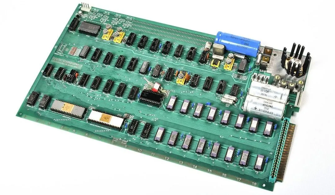 Produced in 1976, The Apple 1 was the tech giant's very first consumer product