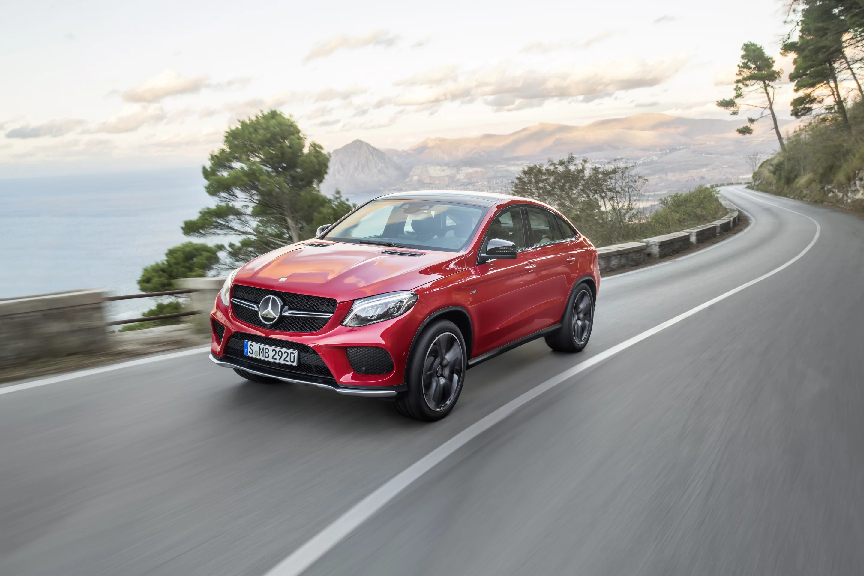 The GLE's bluff front end is distinctive