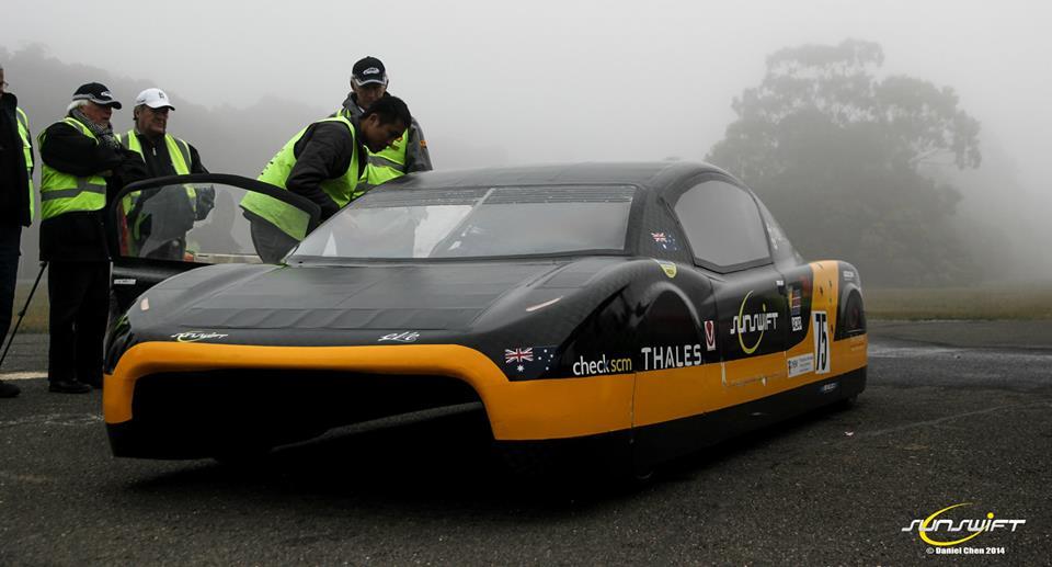 The record attempt was held on a 4.2 km (2.6 mi) circular track at the Australian Automotive Research Centre in Victoria (Photo: Sunswift / Daniel Chen)