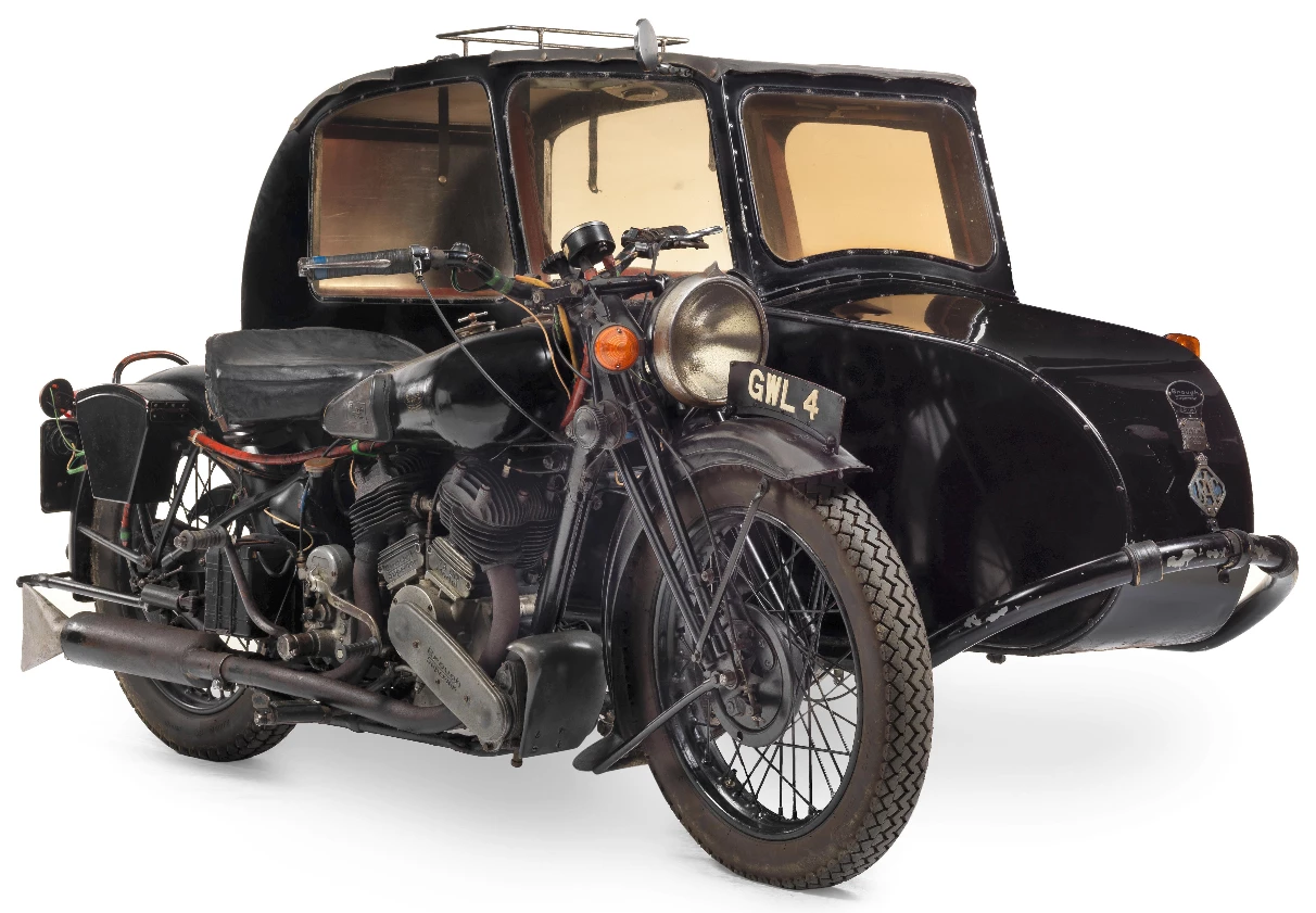1938 Brough Superior 982cc SS80 & Blacknell Sidecar Price: £59,740 ($79,369) Auction Description