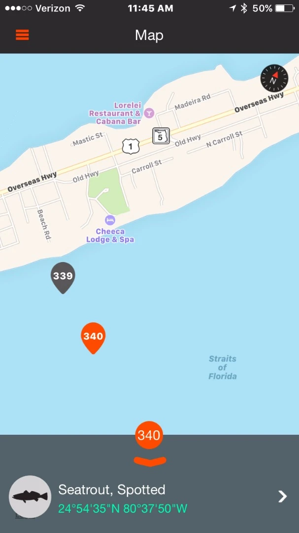 FishVerify will automatically geotag catches, allowing users to build up a detailed catch log