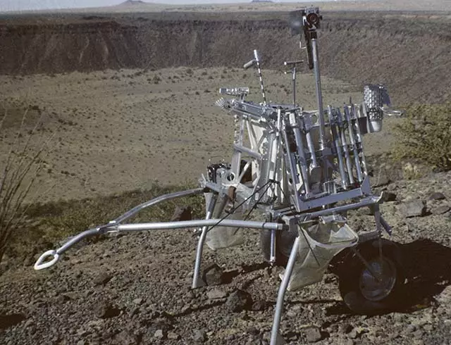 Modularized Equipment Transporter (MET) used on Apollo 14 to carry astronaut gear