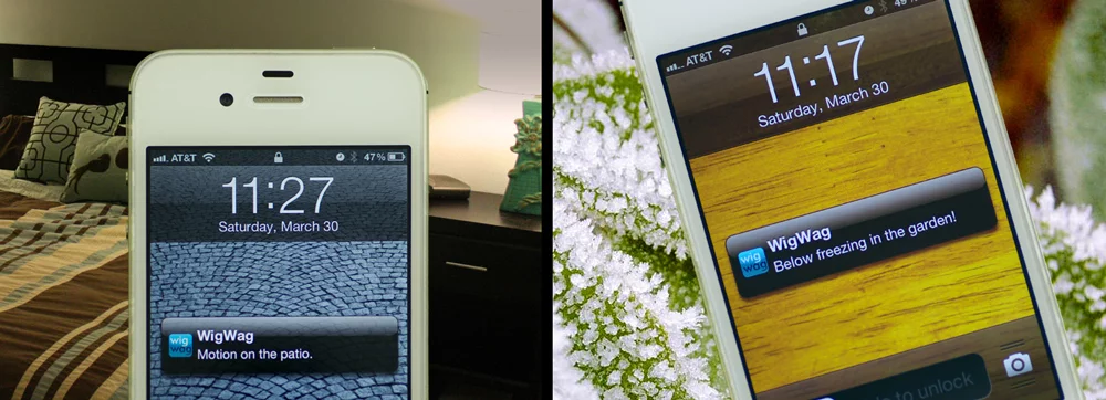 WigWag's sensors support notifications