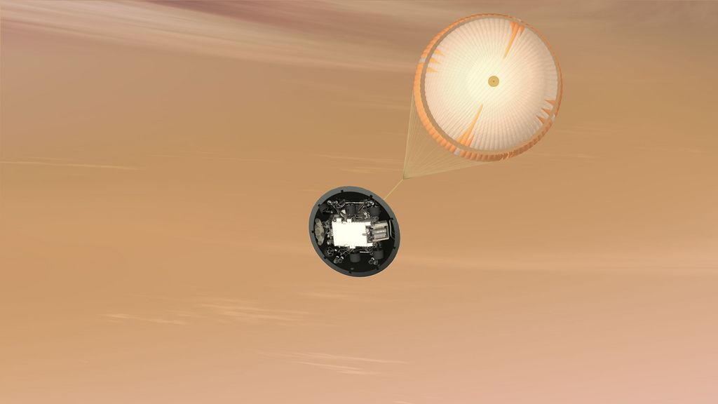 The parachute stage (Image: NASA/JPL-Caltech)