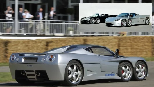 Covini's 6-wheel sportscar