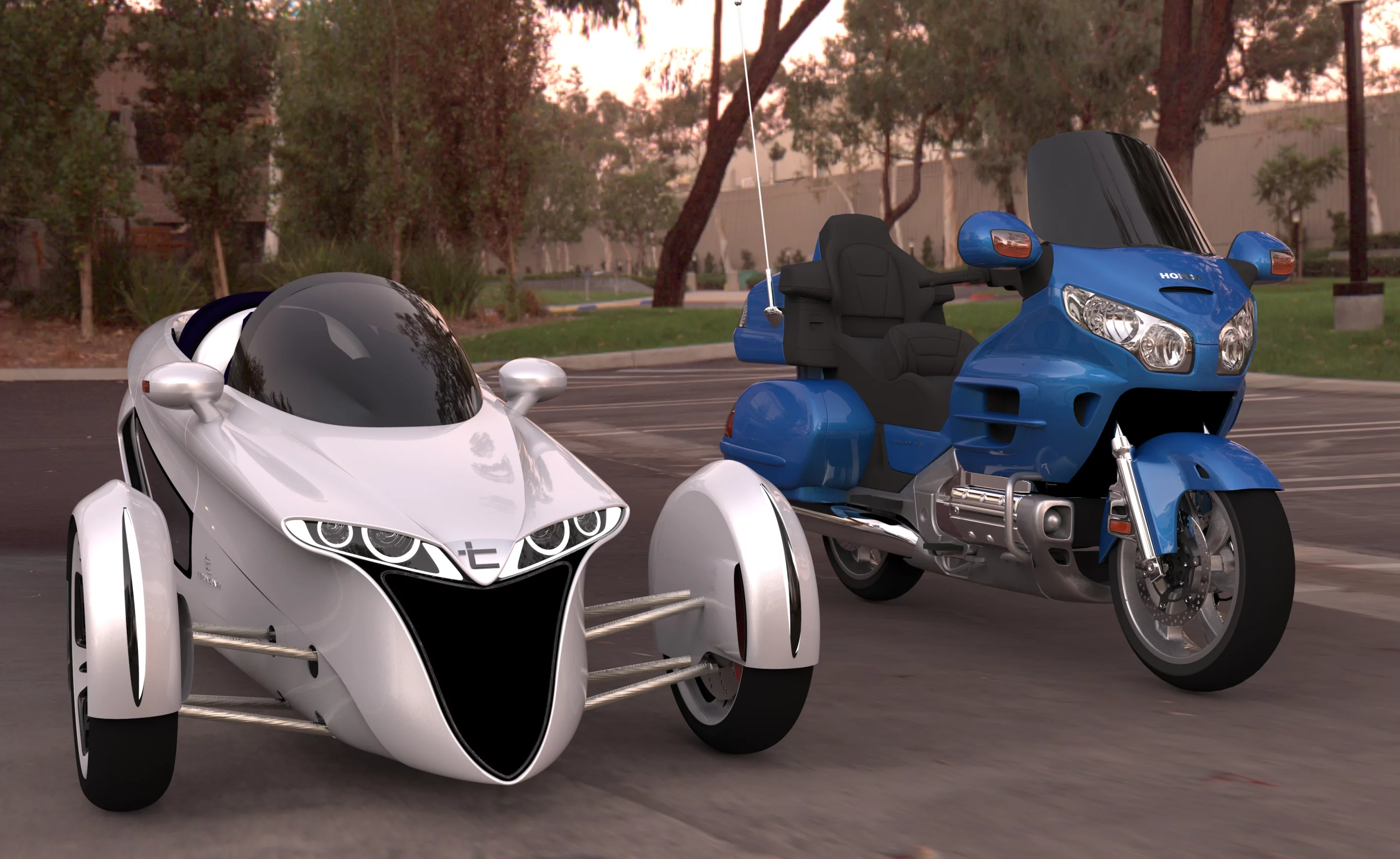 The TerraCraft tilting 3-wheel concept