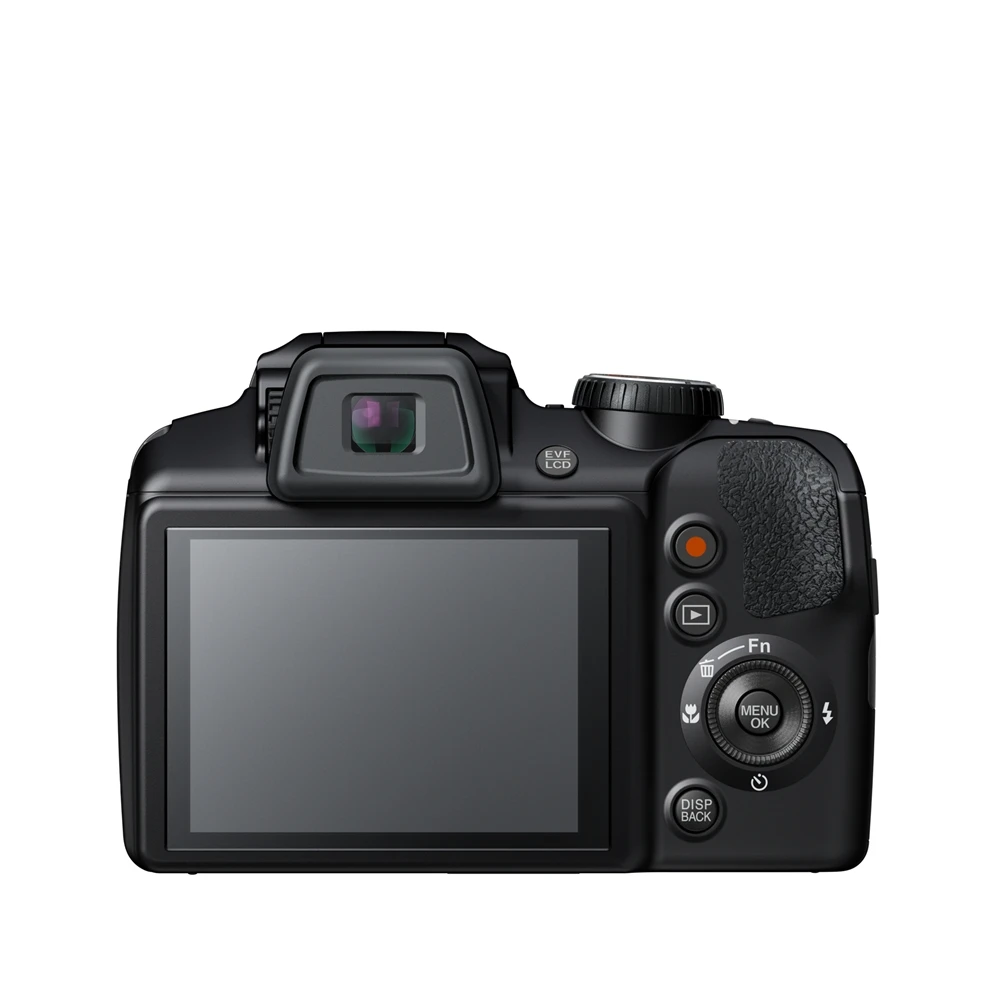 The new FinePix S Series models each have a 3-inch, 460,000-dot LCD display and a 200,000-dot electronic viewfinder to the rear