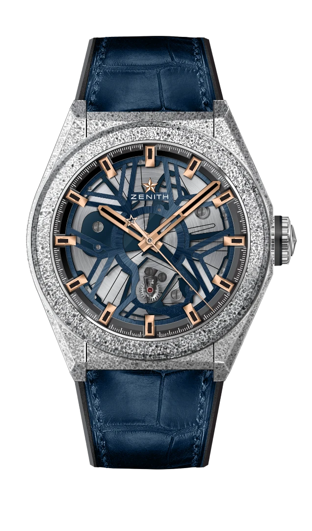 The Zenith Defy Lab in blue and gold livery