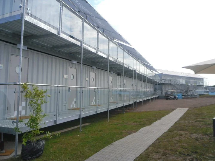 A Snoozeroom hotel can be set up within 48 hours