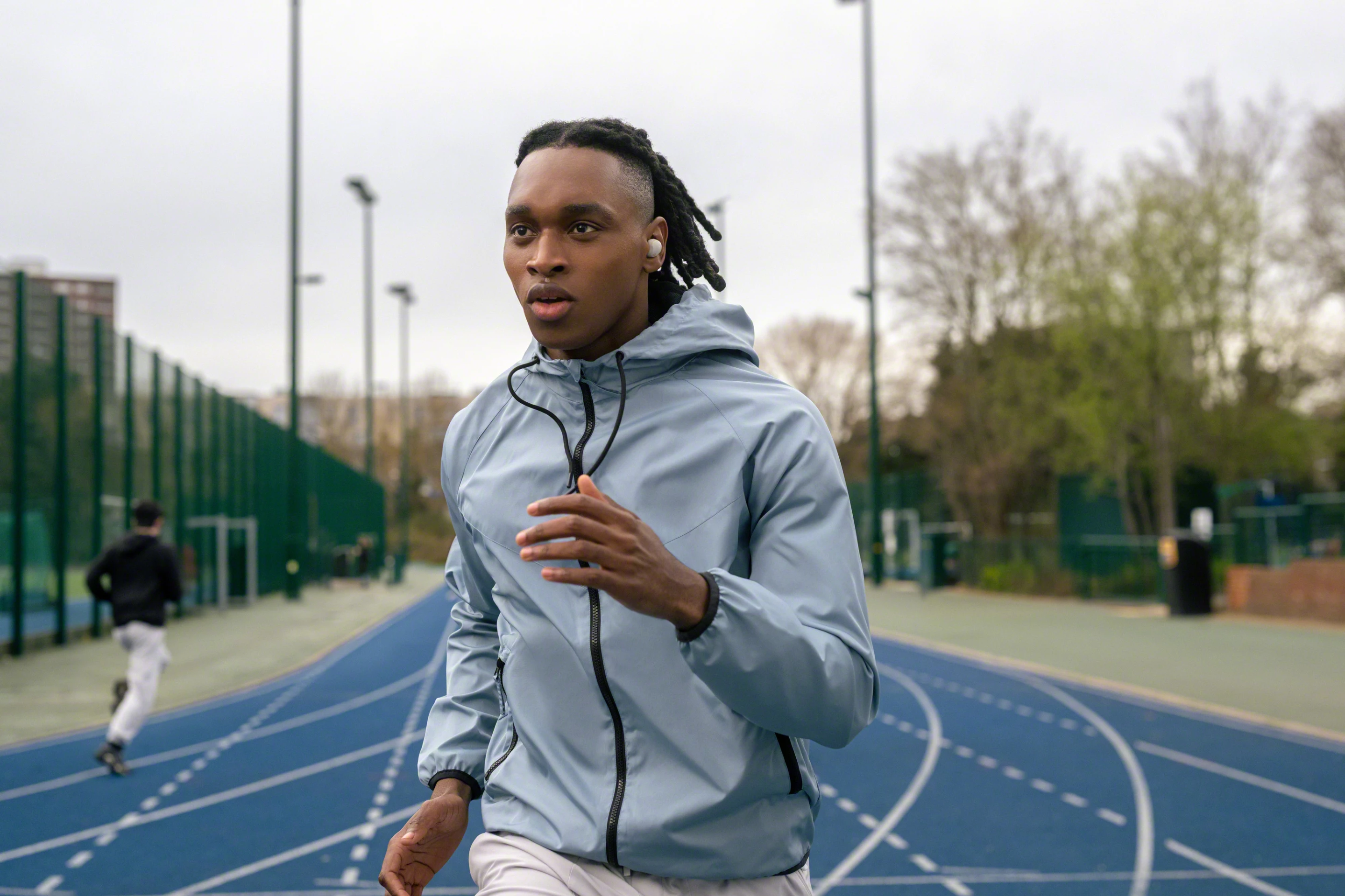 The earphone are IPX4 rated for splash and sweat resistance