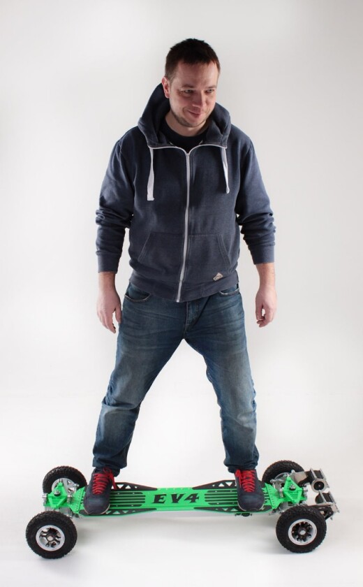 The Boardzilla is constructed from aircraft grade aluminum and is 117 cm long