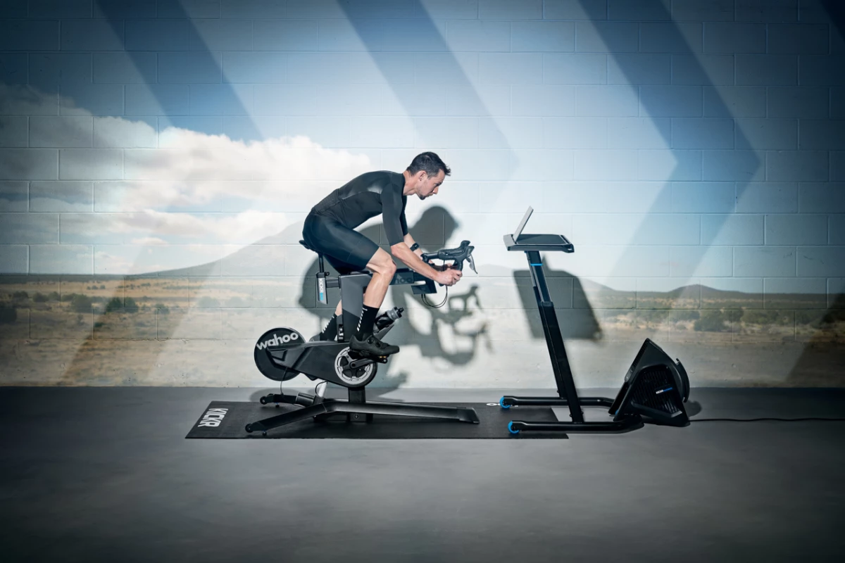 The Kickr Bike is able to replicate the geometry – and the gearing – of the user's existing bicycle