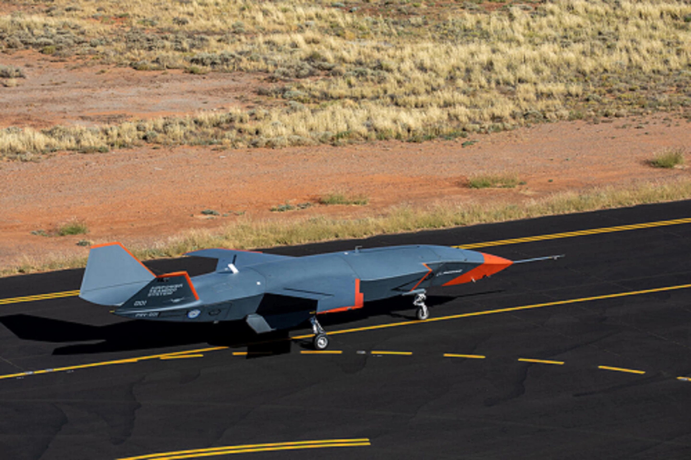 Loyal Wingman in orange test livery