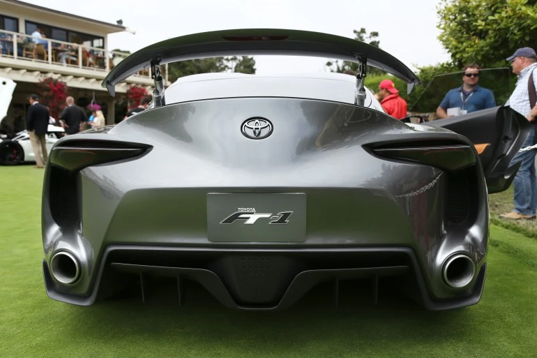 Toyota shows a second version of the FT-1 concept at the Pebble Beach Concours d'Elegance (Photo: Angus MacKenzie/Gizmag)
