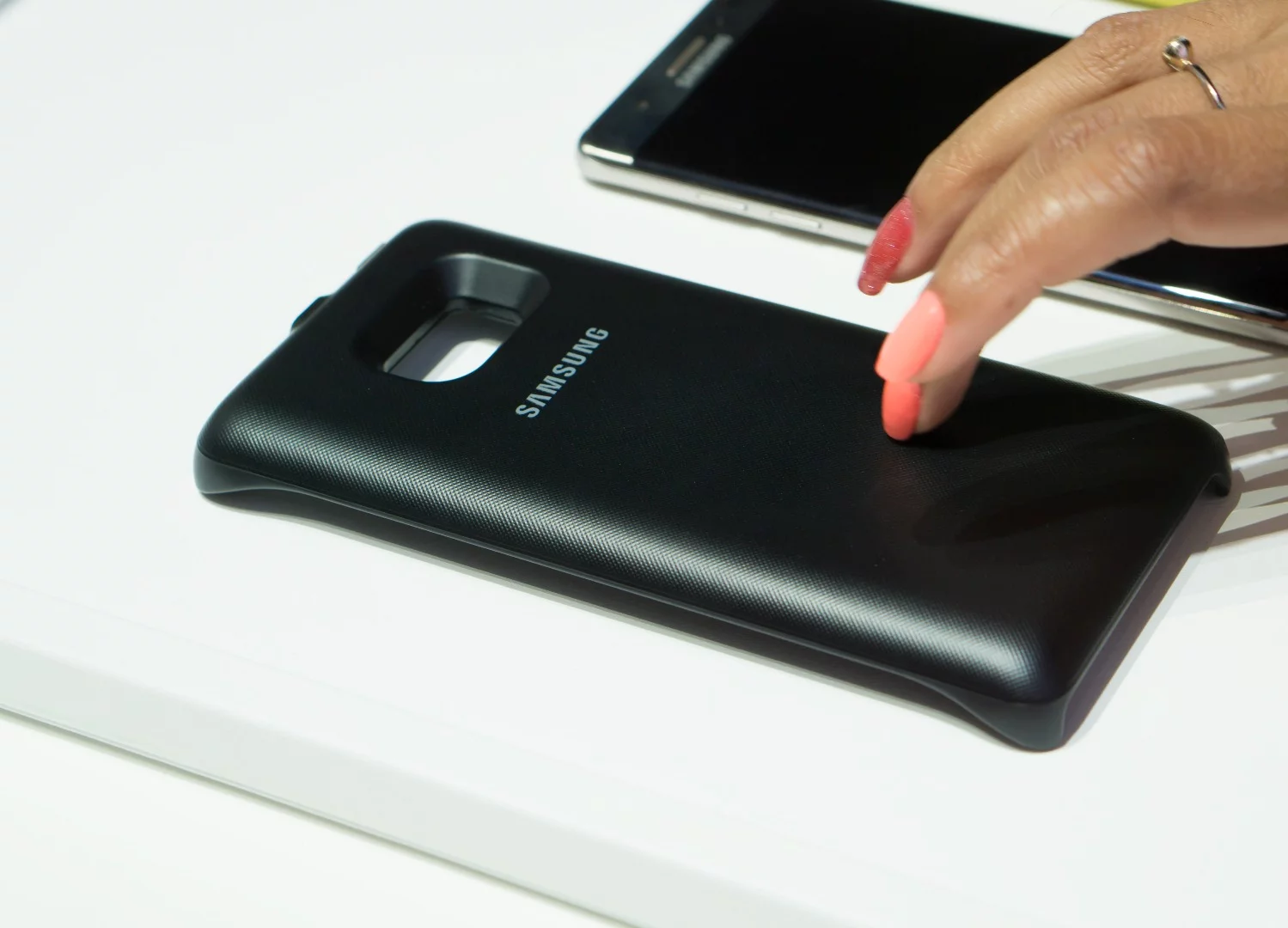 An optional Samsung-made battery back that will launch (for an unknown price) sometime around the Note's release