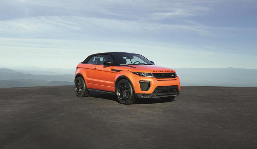 The silhouette of the Evoque Convertible remains true to the Evoque line's look