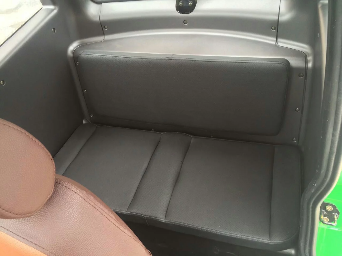 ZEV T3-1 Micro: 35-inch wide rear seat large enough for one adult or 2 kids