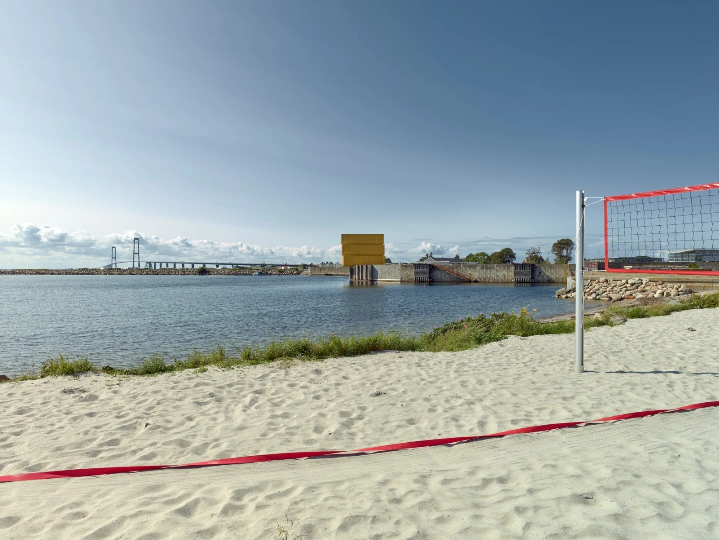 Other facilities on the site include a climbing wall, three beach volleyball courts, and viewing point