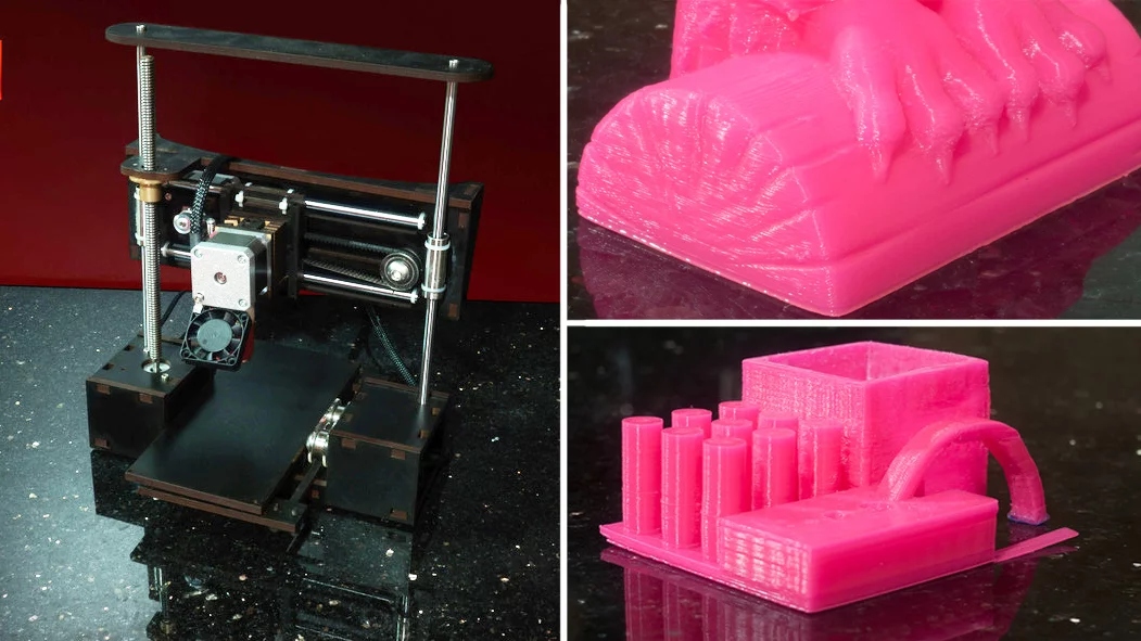 QU-BD's One Up 3D printer can print with a minimu layer height of 50 microns