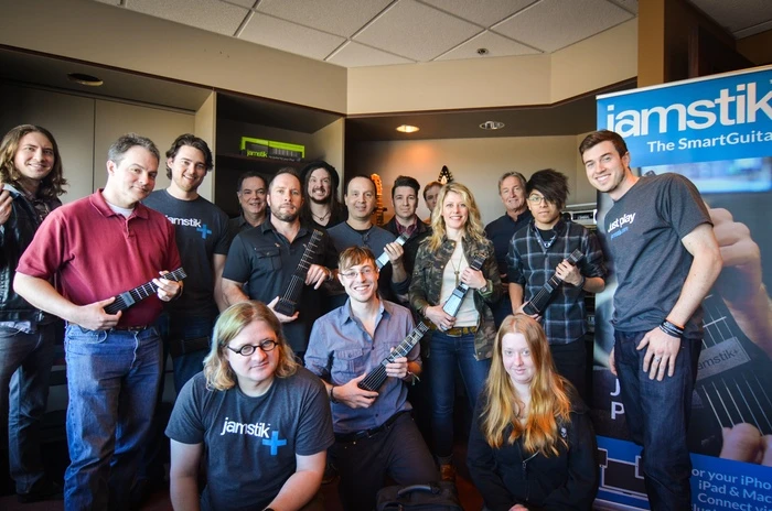 The Zivix development team with the new jamstik+