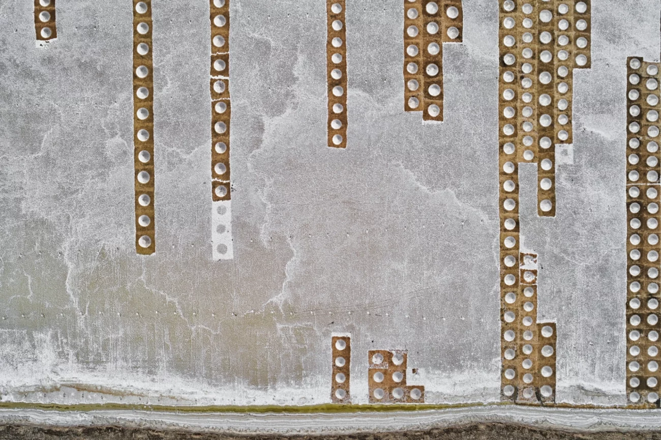 A Commended entry in the Abstract category. Game of the Earth-TETRIS, taken in Jiuquan, China